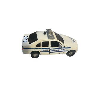 white police toy car